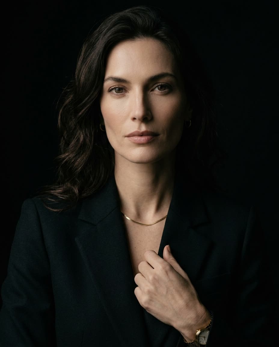 Femme élégante, présence assurée